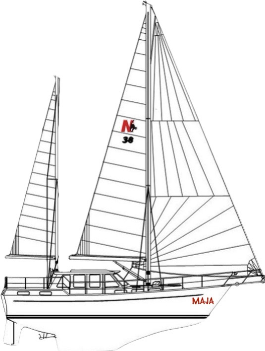 nauticat 38 sail plan